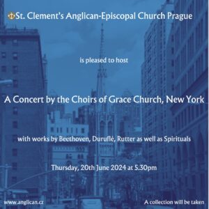 Concert flyer Grace Church New York